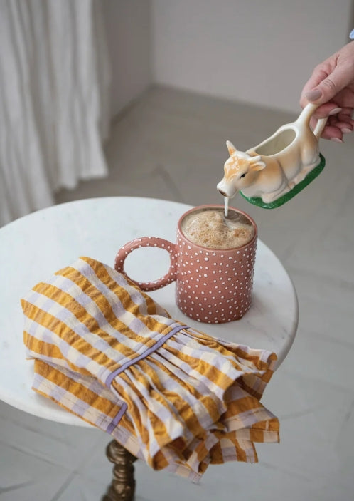 Vintage Hand-Painted Cow Shaped Creamer