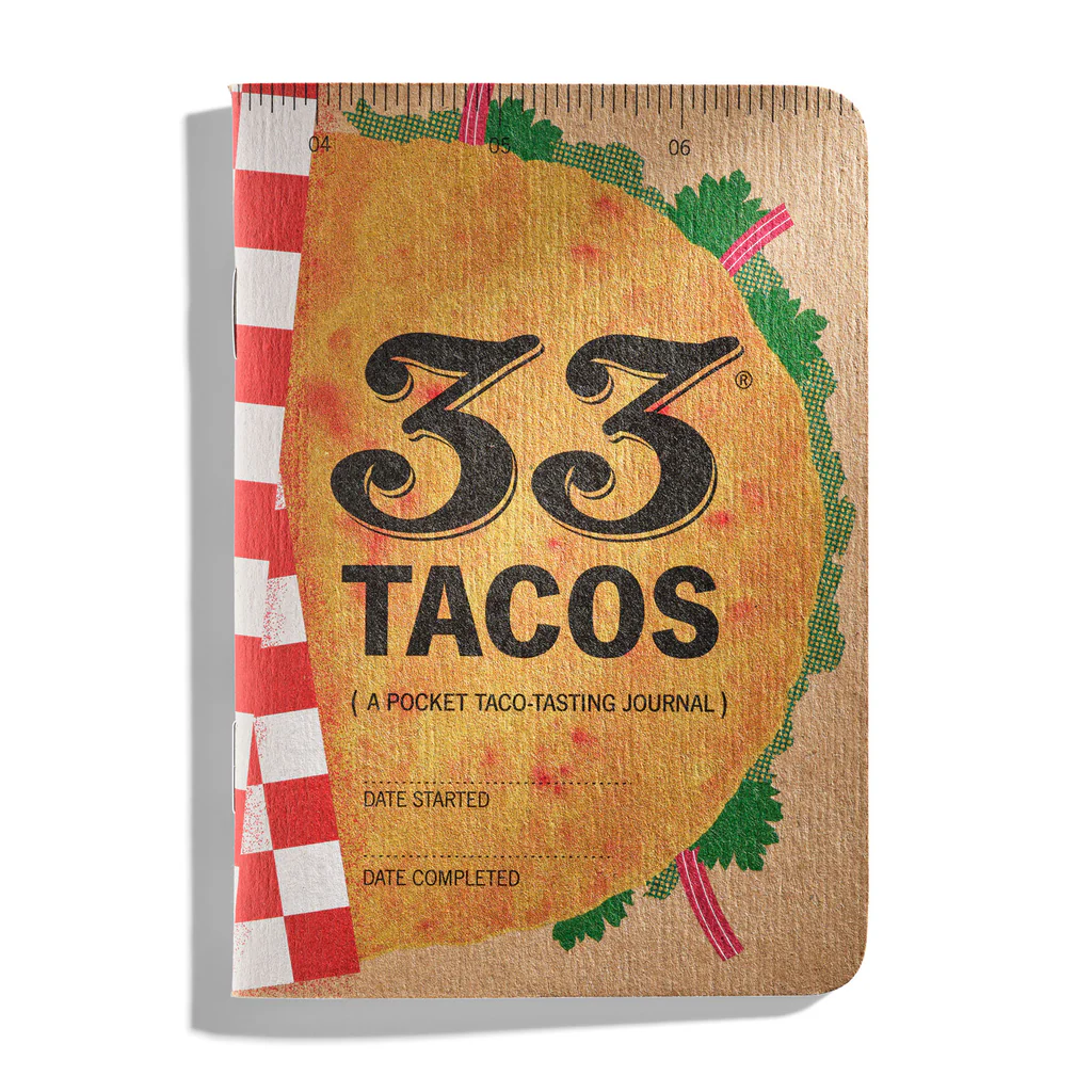 33 Tacos Tasting Notebook
