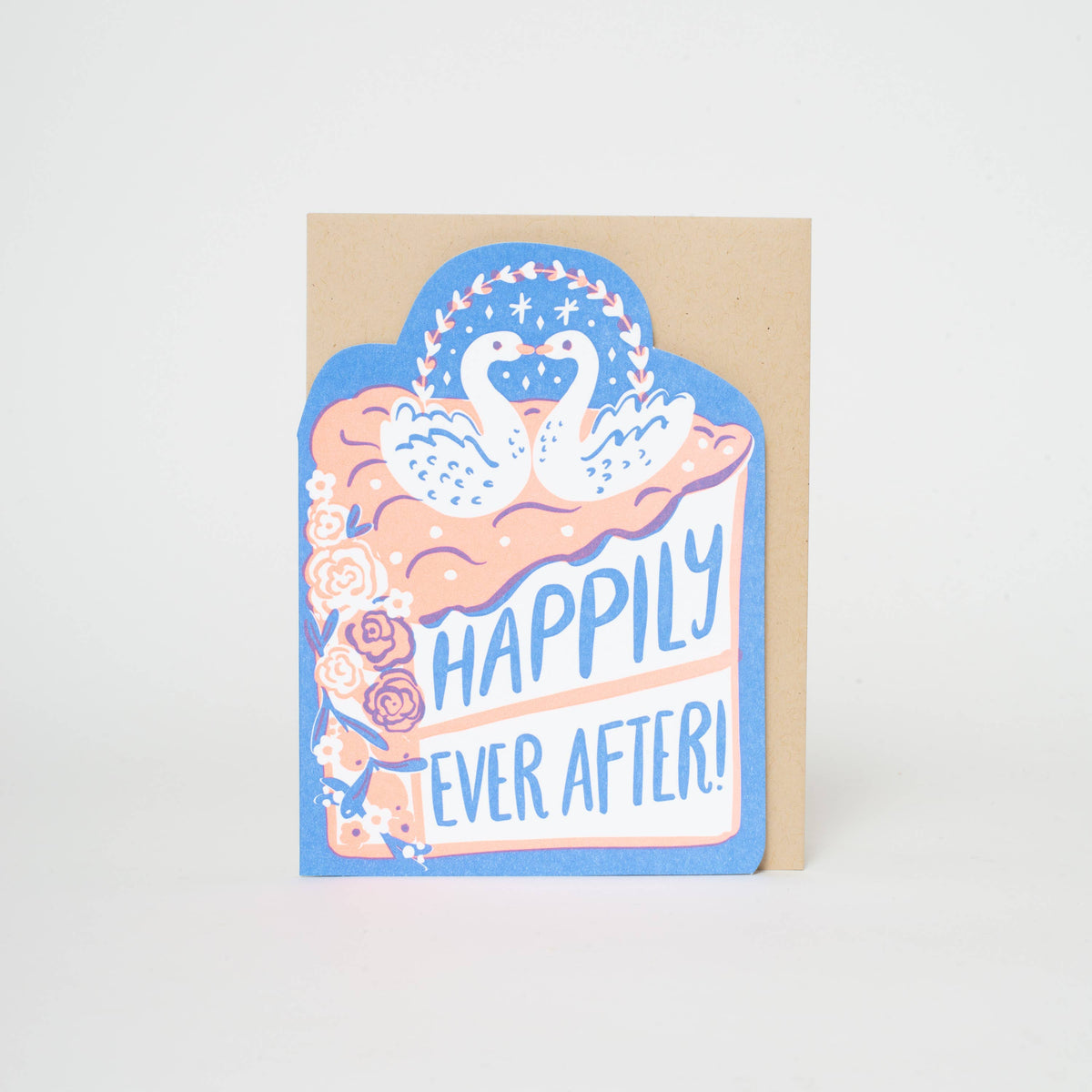 Wedding Congrats Die-cut Letterpress Greeting Card by Hello!Lucky: Paper tab