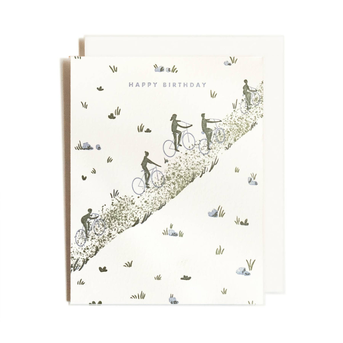 Birthday Trail Letterpress Card