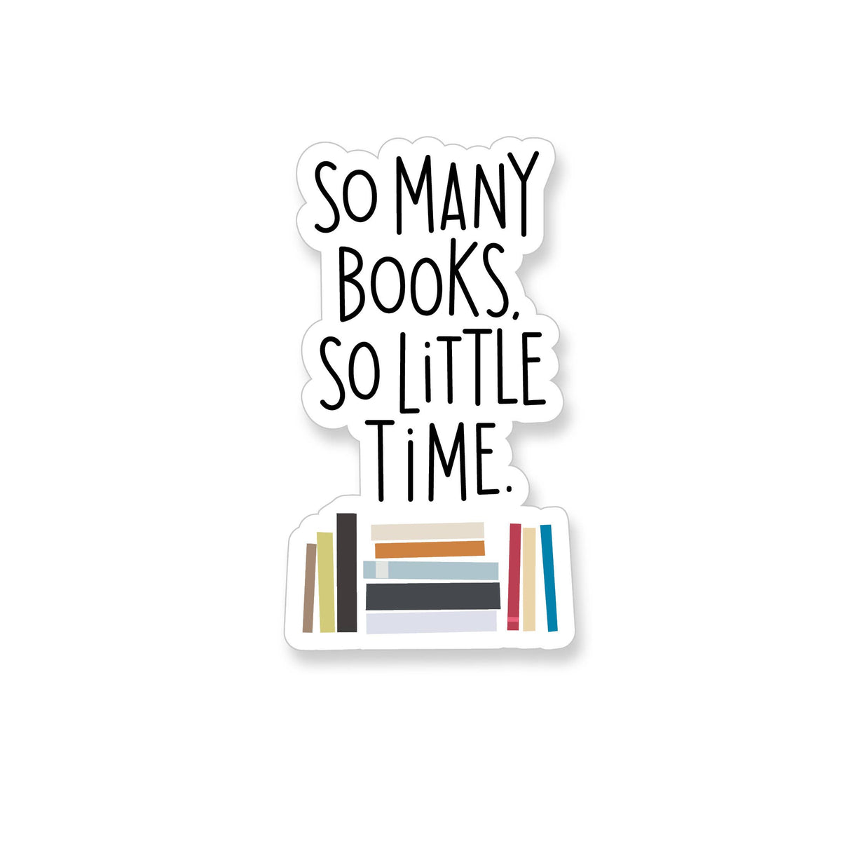 So Many Books Vinyl Sticker