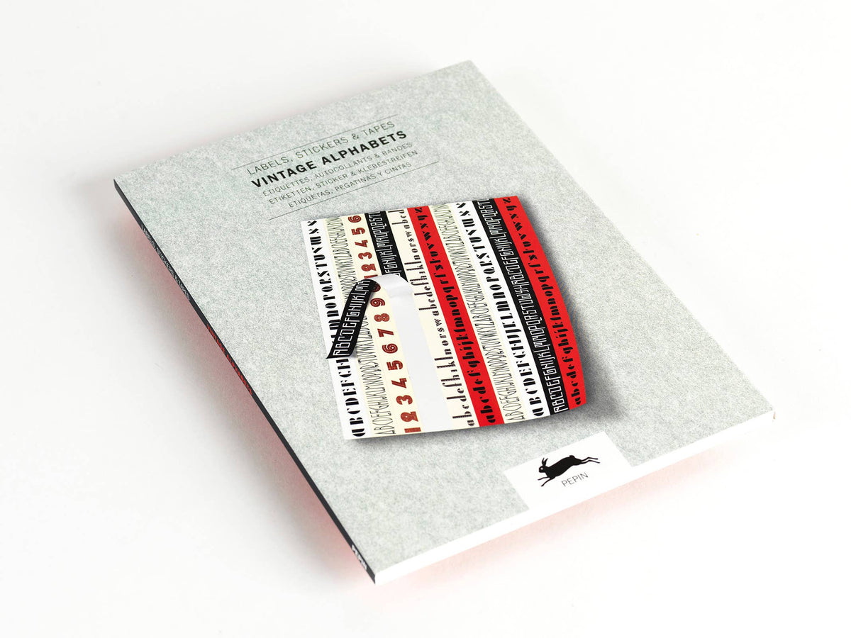Vintage Alphabets Label Sticker & Tape Book