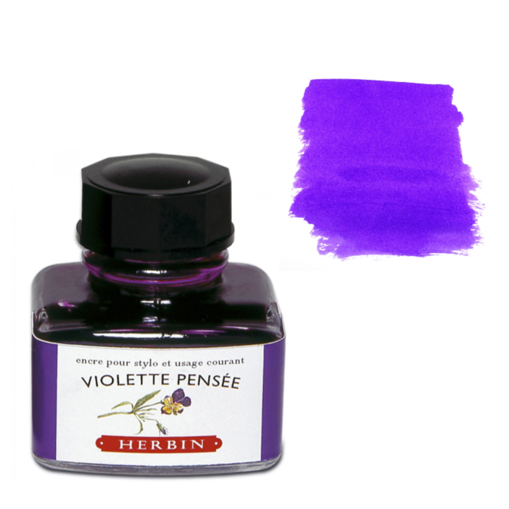 Herbin Fountain Pen Ink 30ml Bottle -40 Colors: Vert Foret (Forest Green)