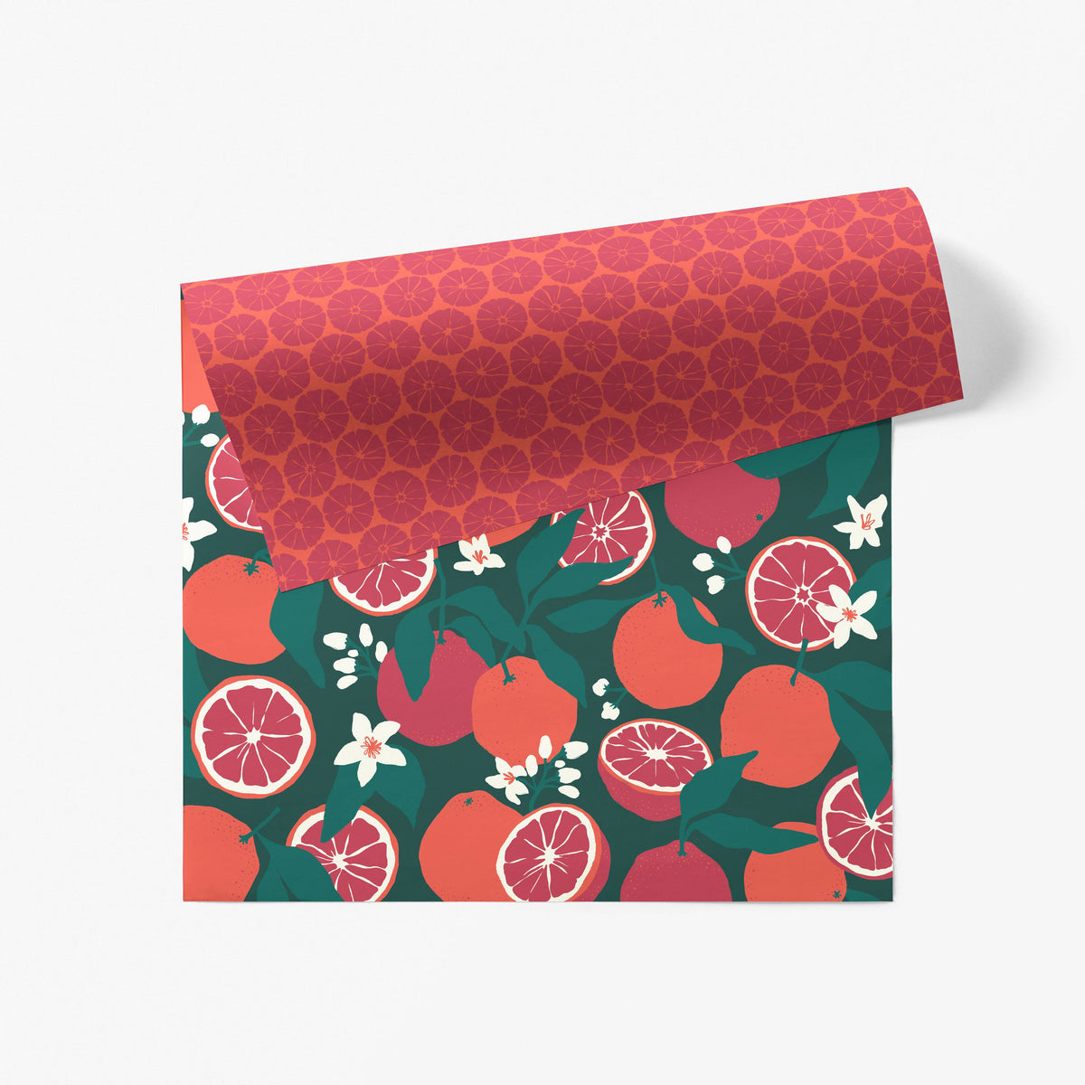 Winter Zest Gift Wrap: Flat Sheet