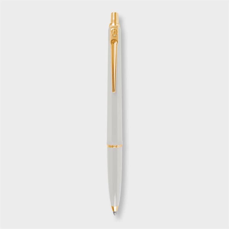 Ballograf EPOCA Gold Trim Ballpoint Pen: White