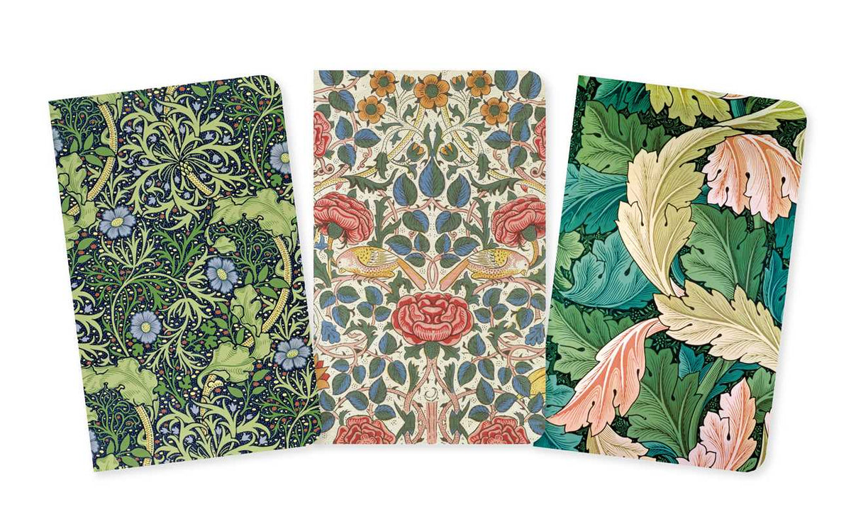 William Morris Set of 3 Mini Notebooks