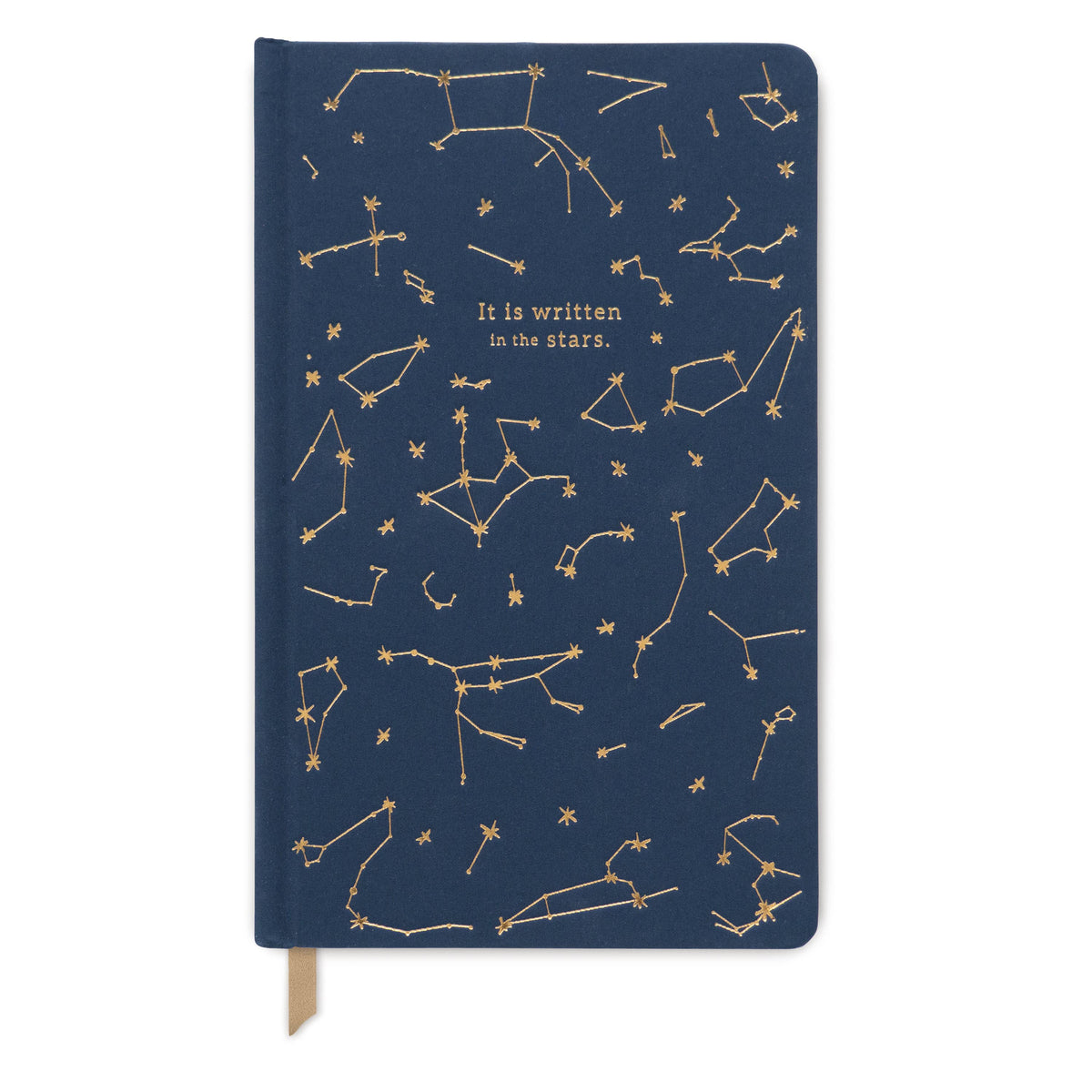 Bookcloth Journal, 5.125 X 8.25 - Navy Constellations