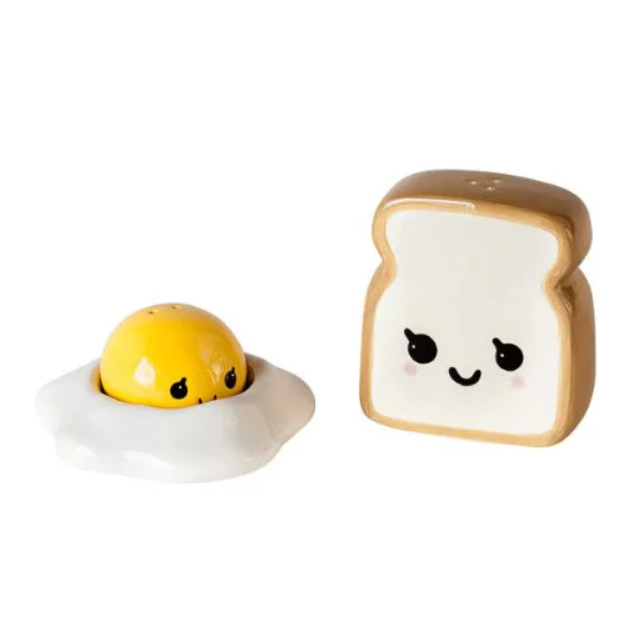 Breakfast Ceramic Salt and Pepper Shaker