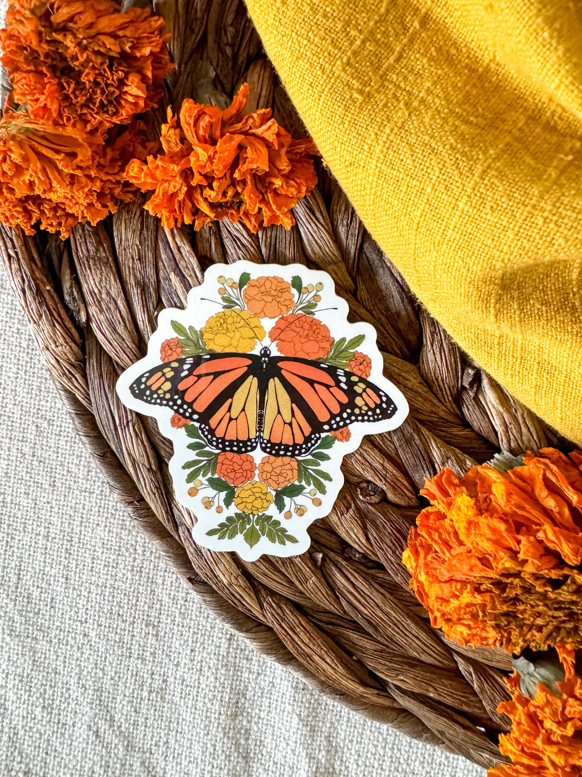 Monarch Butterfly Vinyl Sticker