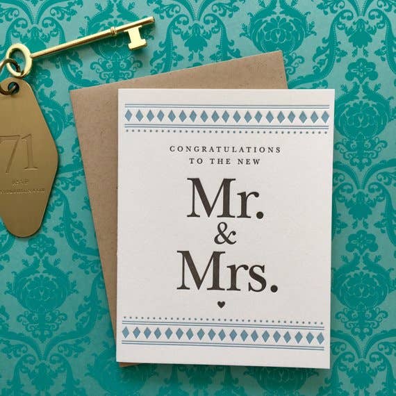 Congratulations Mr. & Mrs.