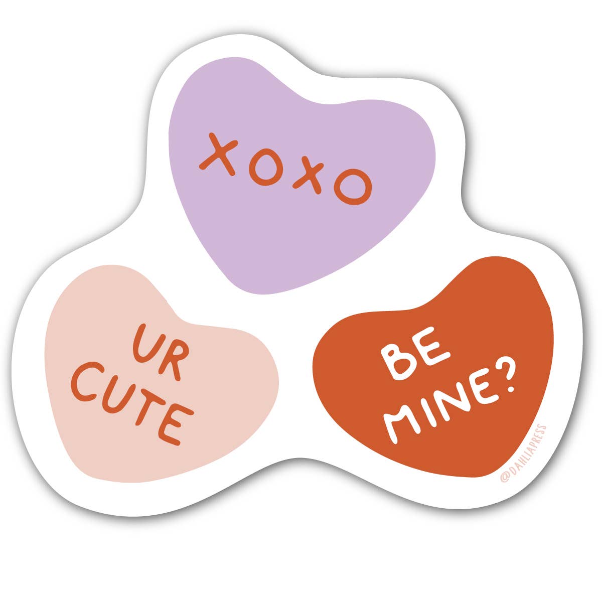 Sweethearts Vinyl Heart Sticker