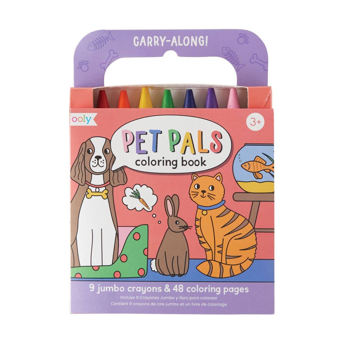 Pet Pals Carry Along Crayon & Coloring Book Set