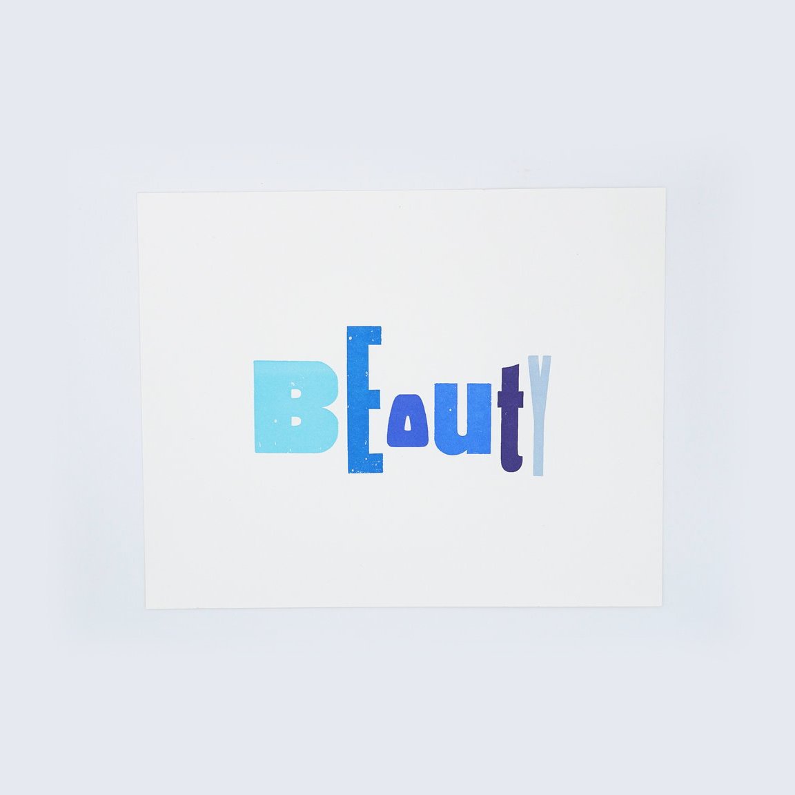 Broadside for a Cause - Blue Beauty - Poster - Letterpress Printed in Austin, Texas