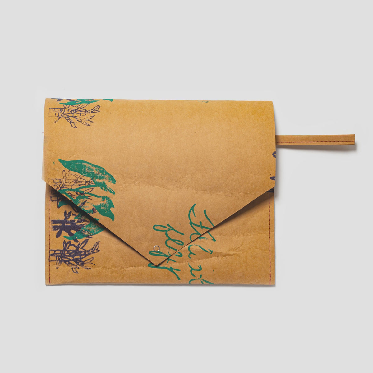 Washable Paper Courier Clutch - Bamboo - Austin, Texas Gift Shop - Handmade with love