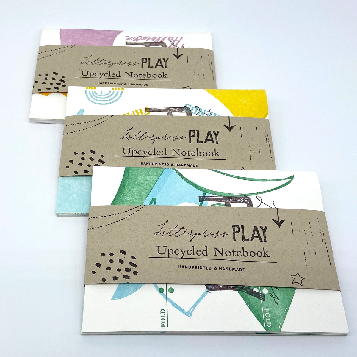 Upcycled Letterpress Notebook - Small - Notebooks & Notepads